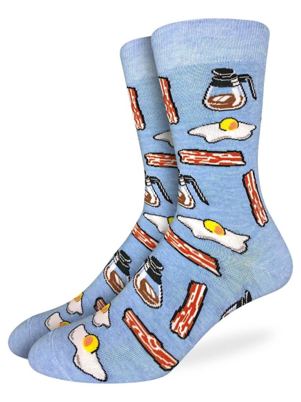 Men's Good Luck Sock Crew Socks | Breakfast Socks | NWT